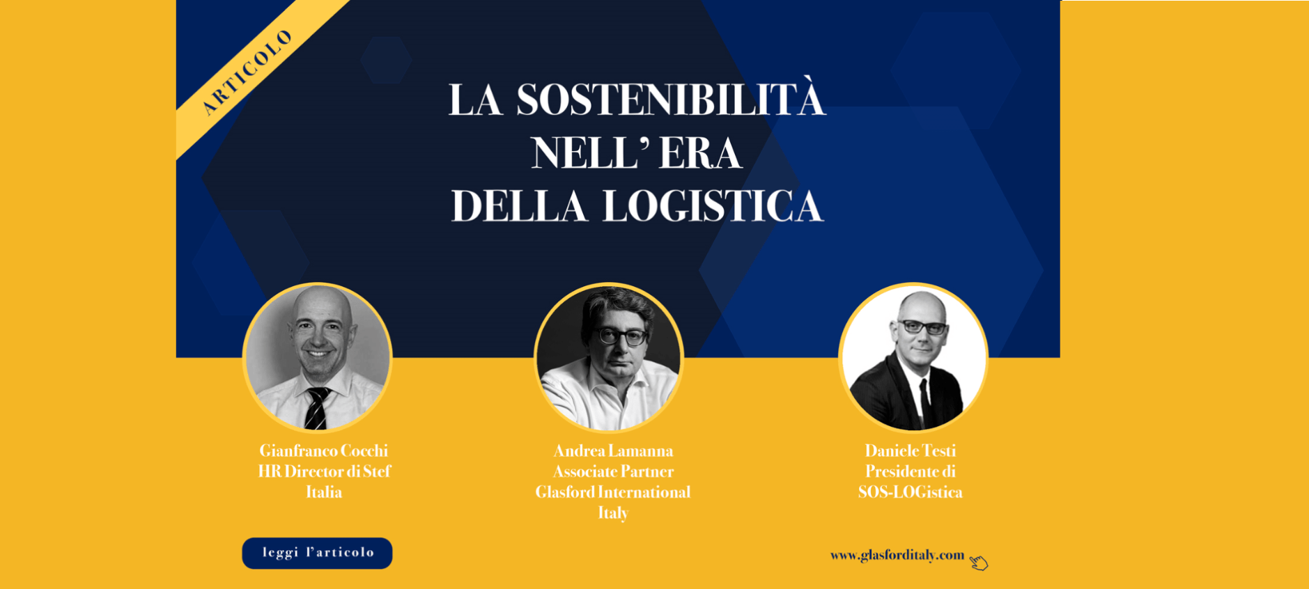 Andrea Lamanna, La sostenibilità nell'era della logistica