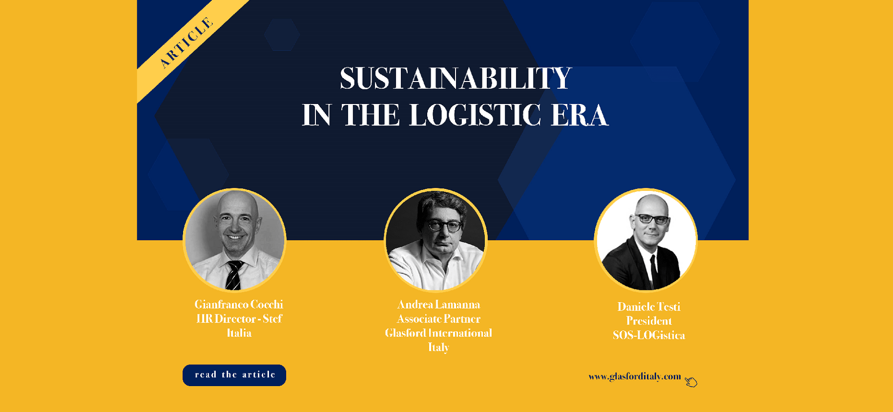 Andrea Lamanna Sustainability in the Logistic era