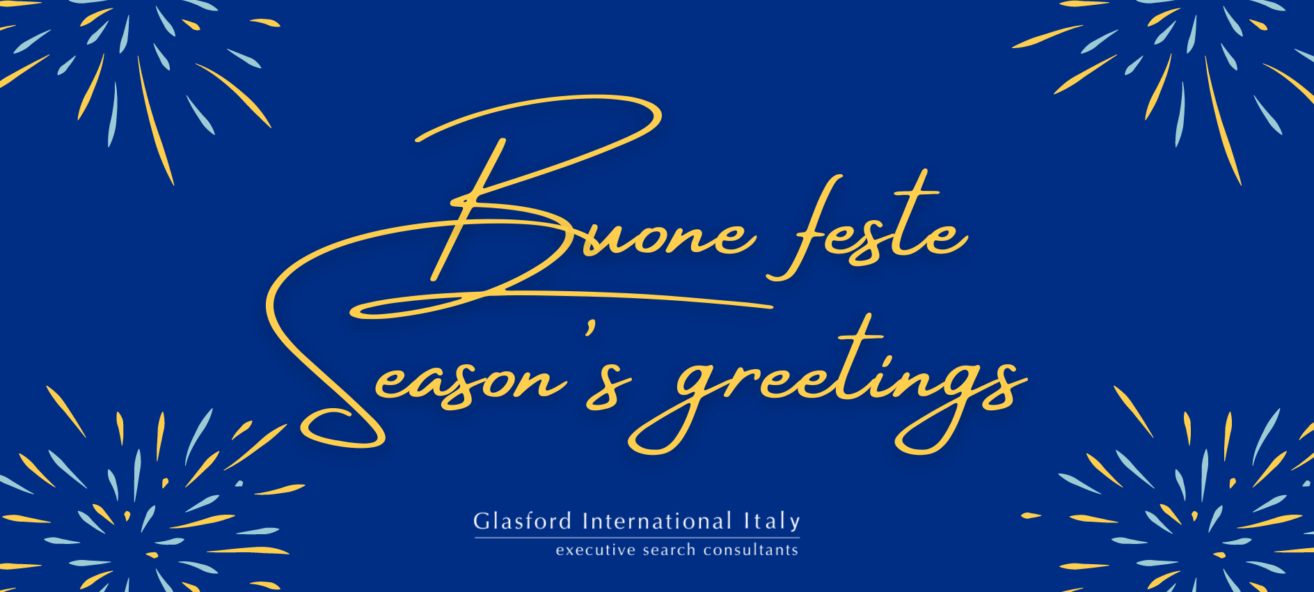 Buone feste 2021 Glasford International Italy