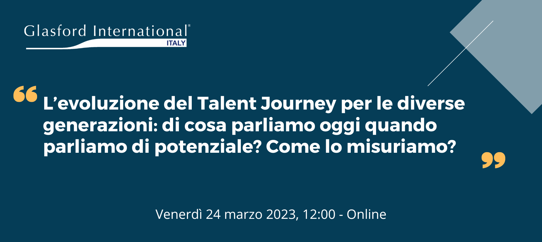 L’evoluzione del Talent Journey per le diverse generazioni - Glasford International Italy