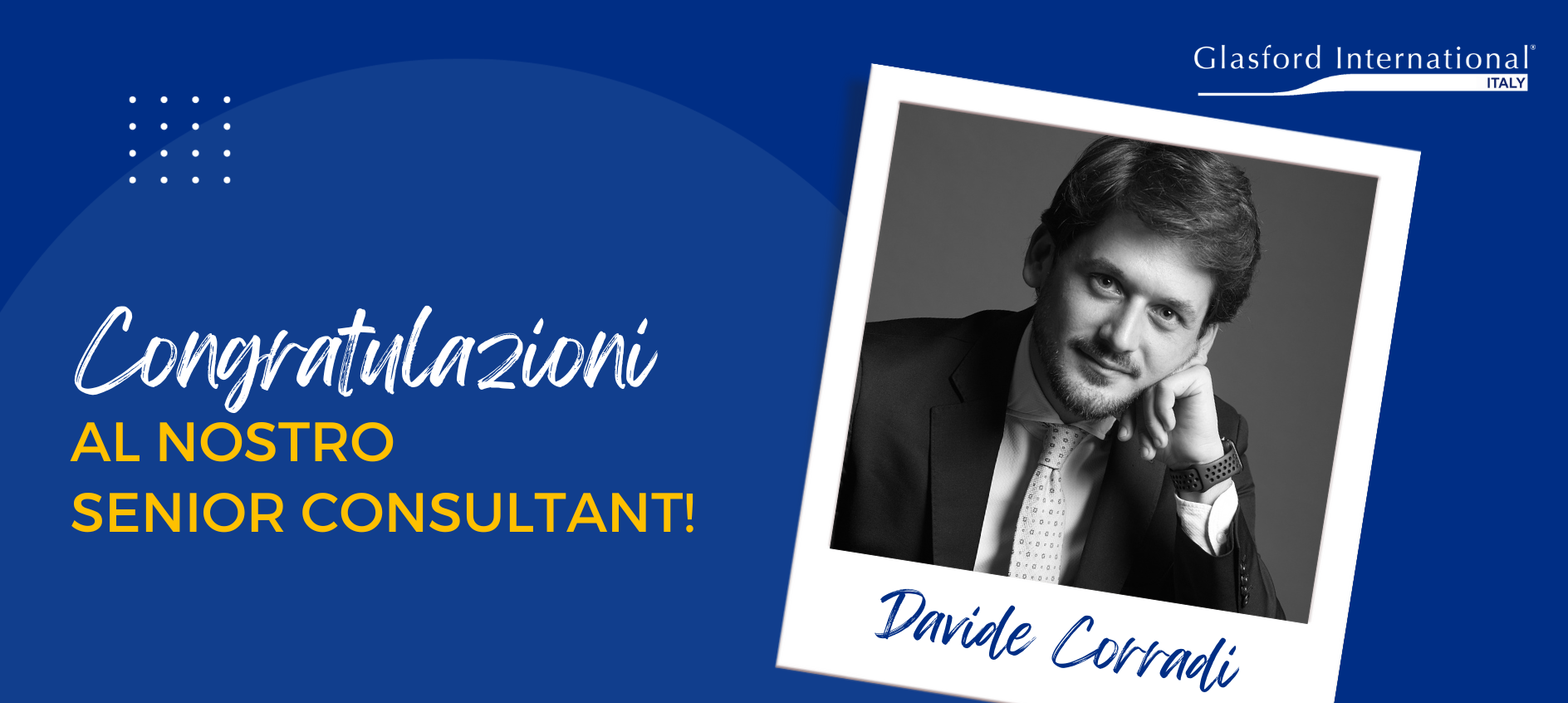 Glasford International Italy nomina Davide Corradi Senior Consultant