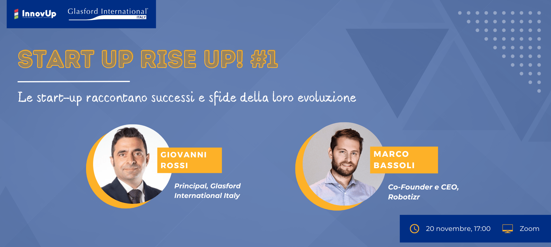 Marco Bassoli ospite al primo appuntamento di Start Up Rise Up!