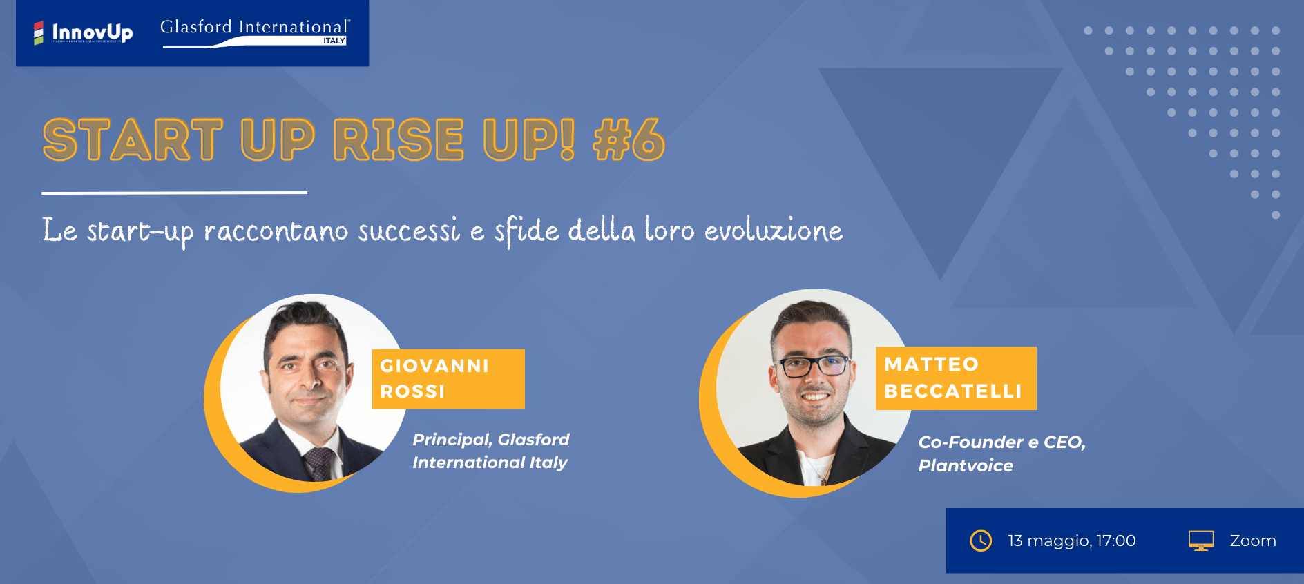 Matteo Beccatelli ospite al sesto appuntamento di Start Up Rise Up!
